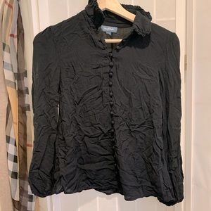 Black button up blouse